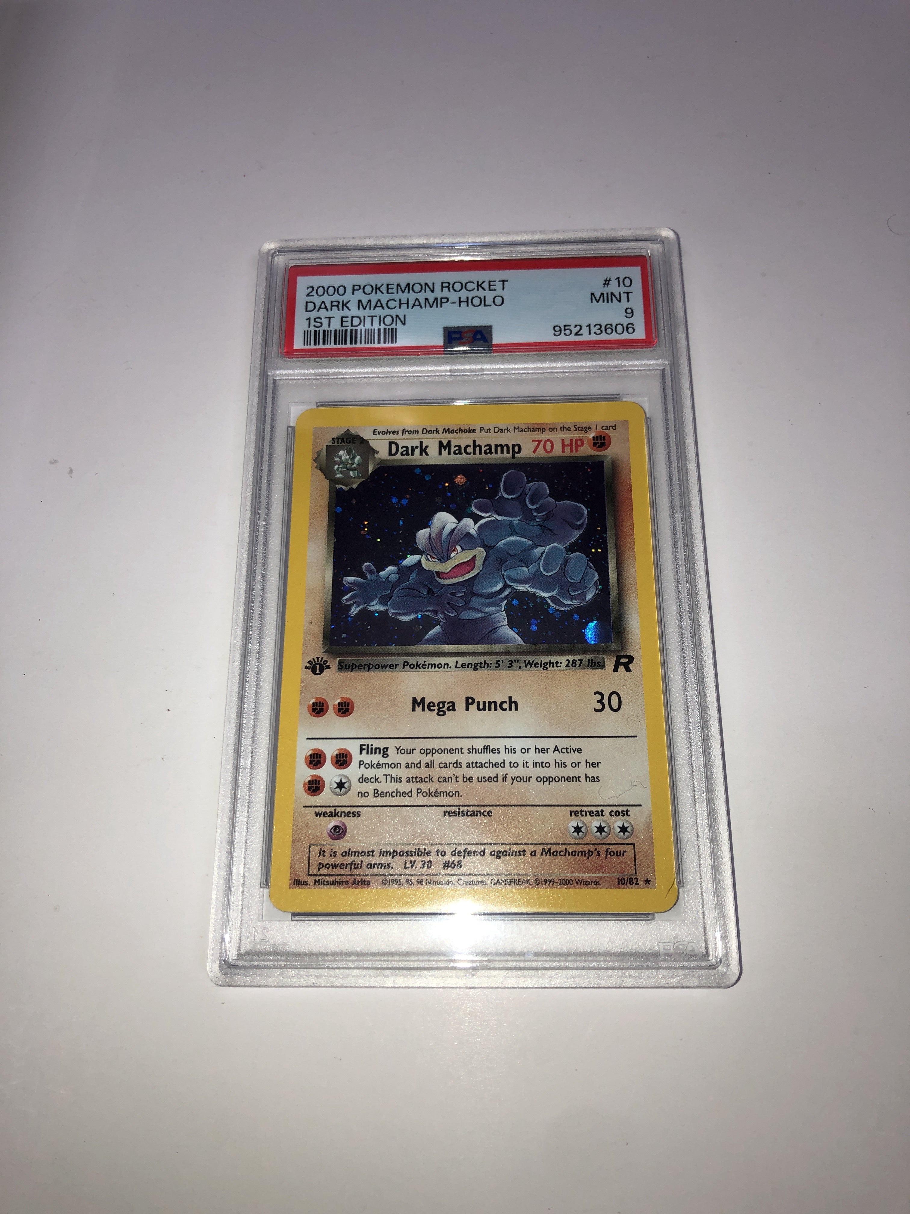 PSA 9 - 2000 Pokemon Rocket - #10 Dark Machamp - HOLO [95213606]