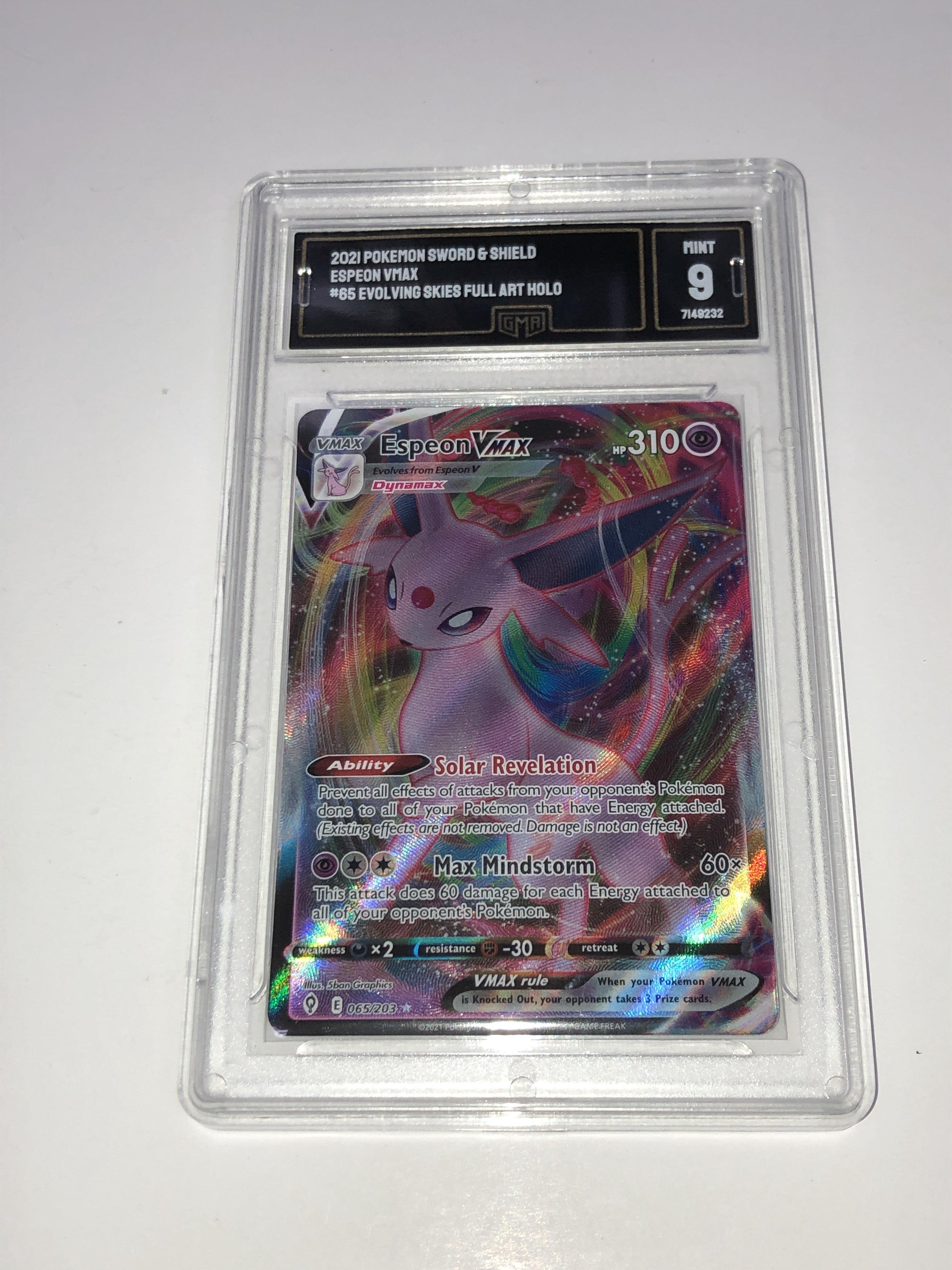 GMA 9 - 2021 Pokemon Sword & Shield - #65 Espon VMAX - HOLO [7149232]