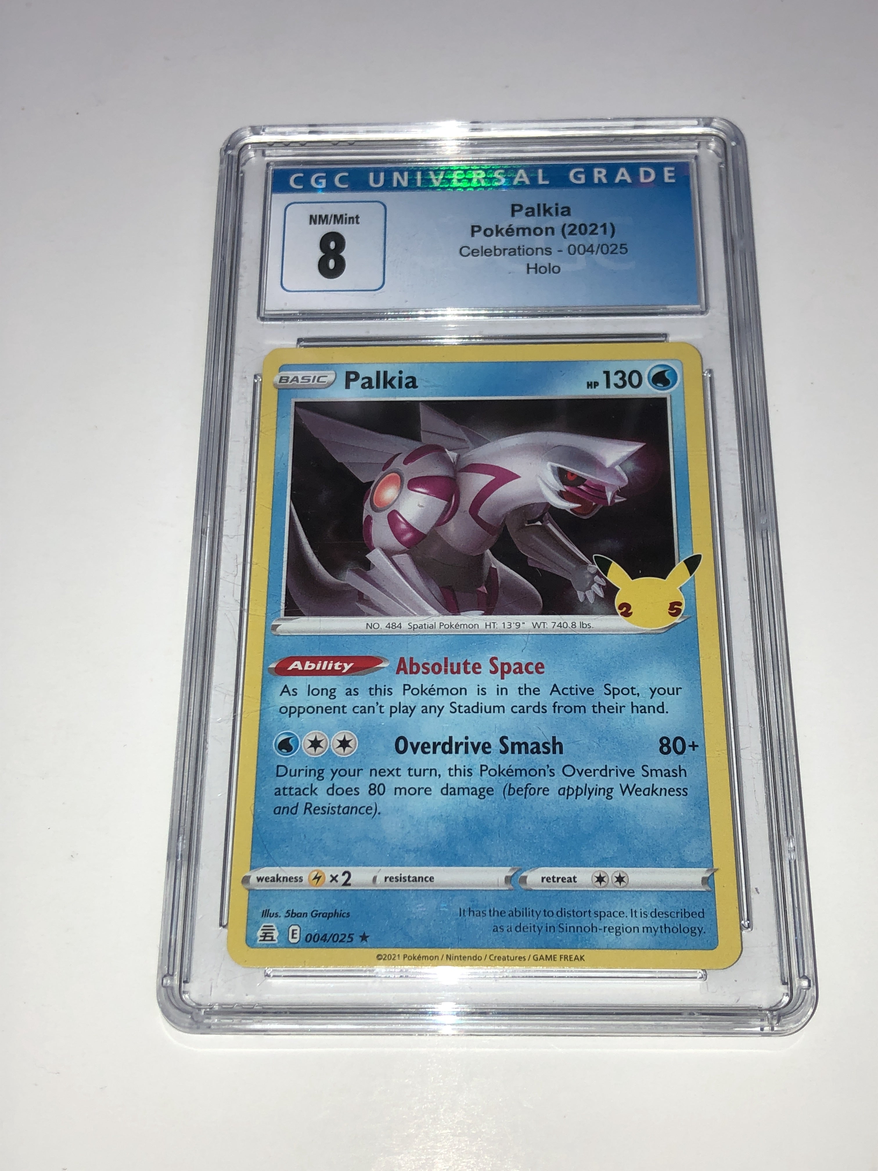 CGC 8 - 2021 Celebrations - #4 Palkia Pokemon [4092653068]