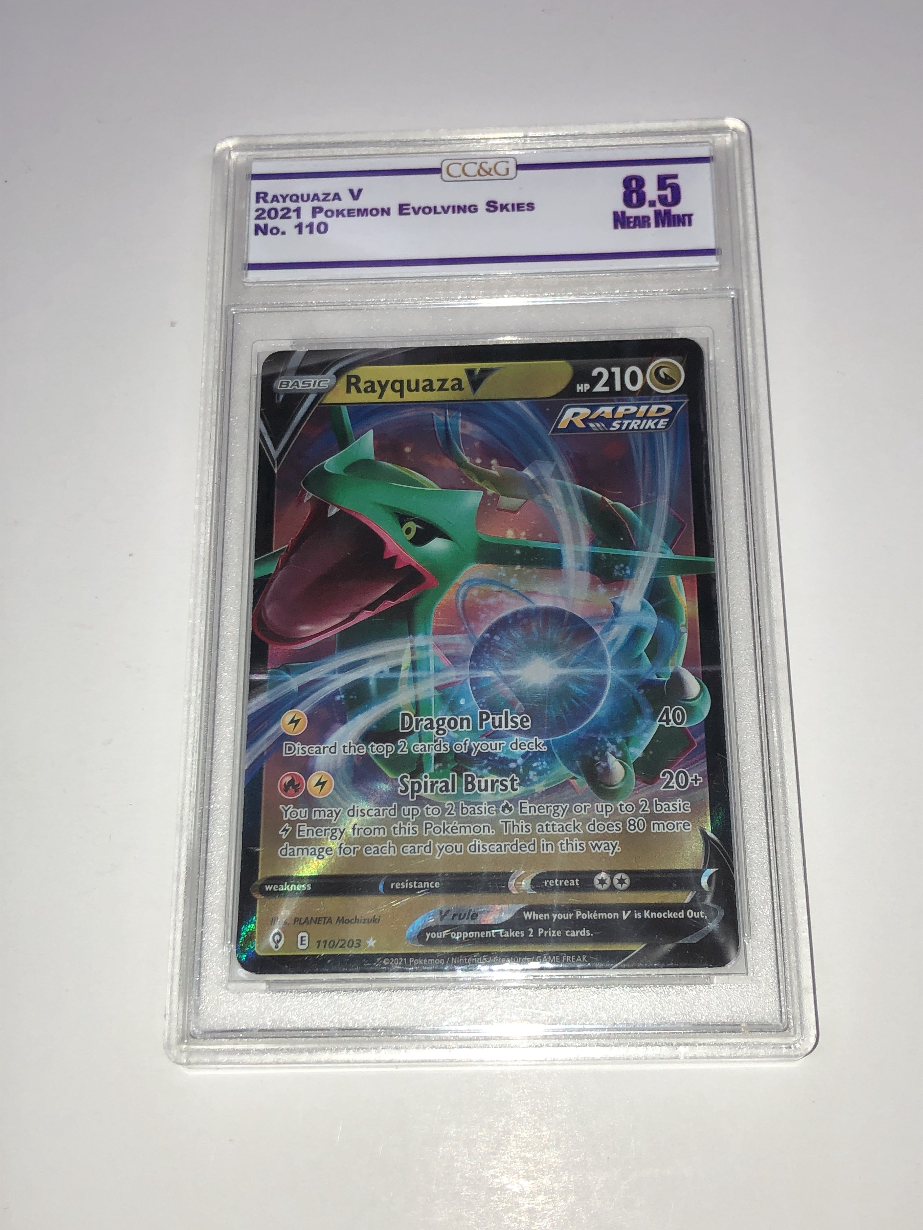 CC&G 8.5 - 2021 Pokemon Evolving Skies - #10 Rayquaza V