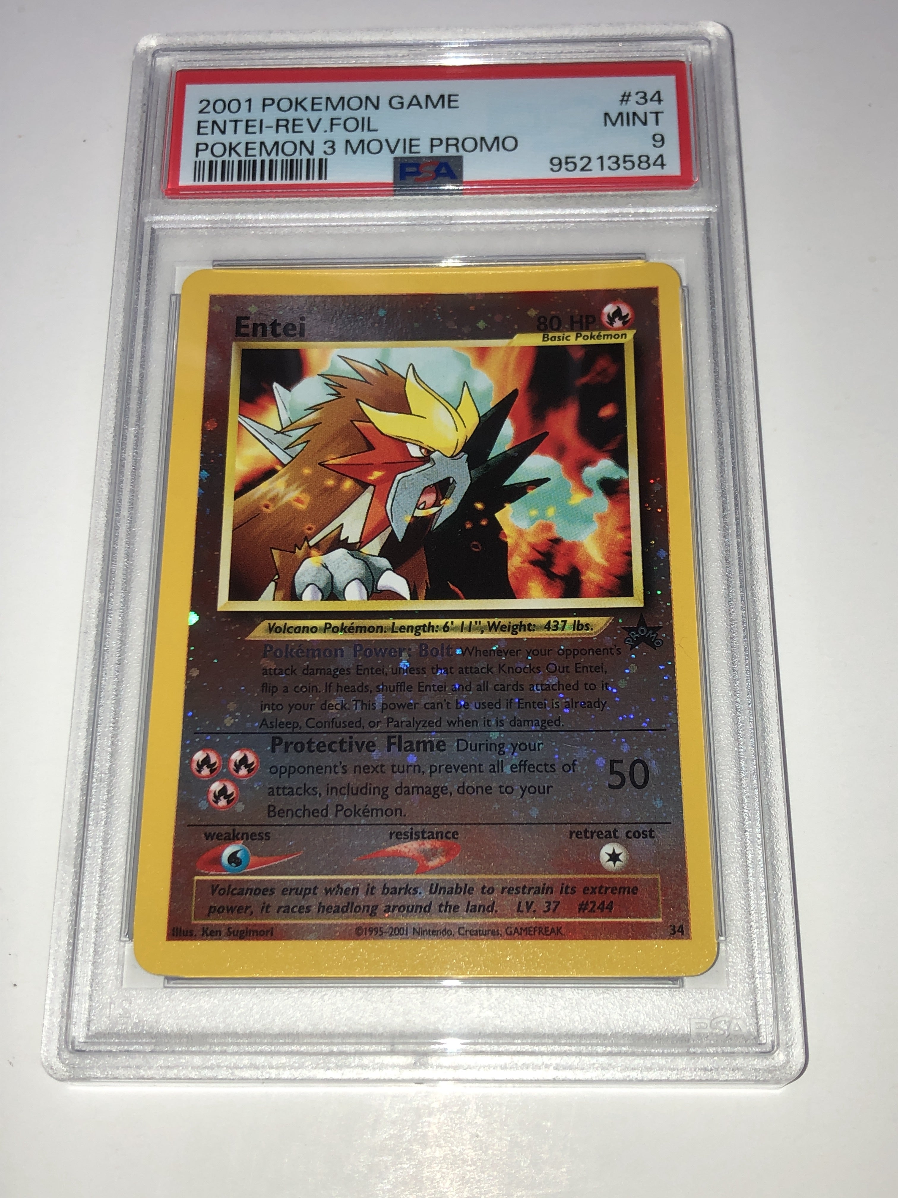 PSA - 2001 Pokemon Game - #34 Entei Rev. - FOIL [95213584]