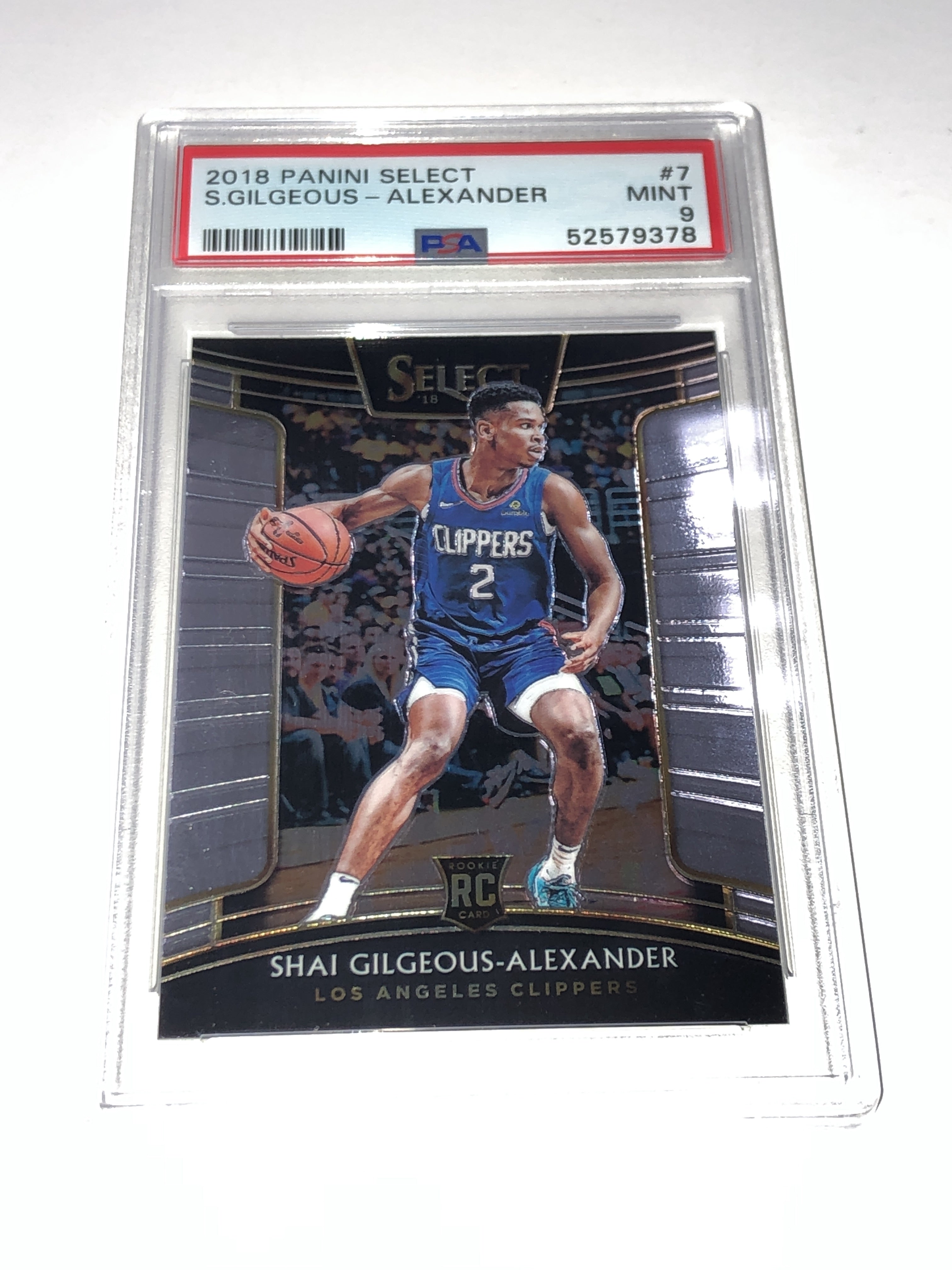 PSA 9 - 2018 Panini Select - #7 S. Gilgeous - Alexander [52579378