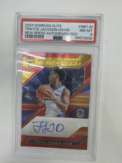 PSA 8 2023 Donruss Elite Trayce Jackson-Davis New Breed Autograph - Red #NBT JD (95673838)