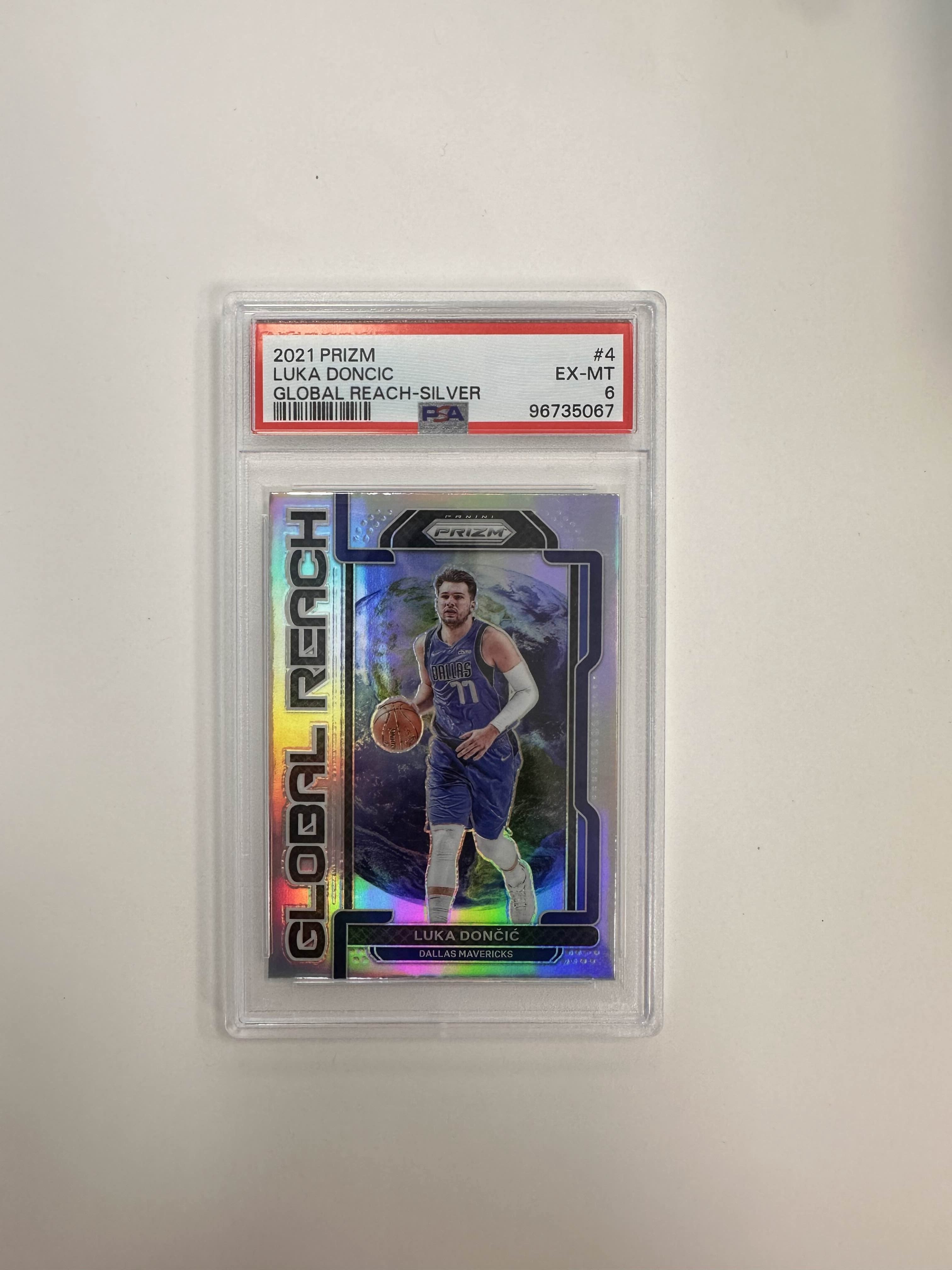 PSA - 6 2021 Prizm Luka Doncic Global Reach - Silver [96735067]