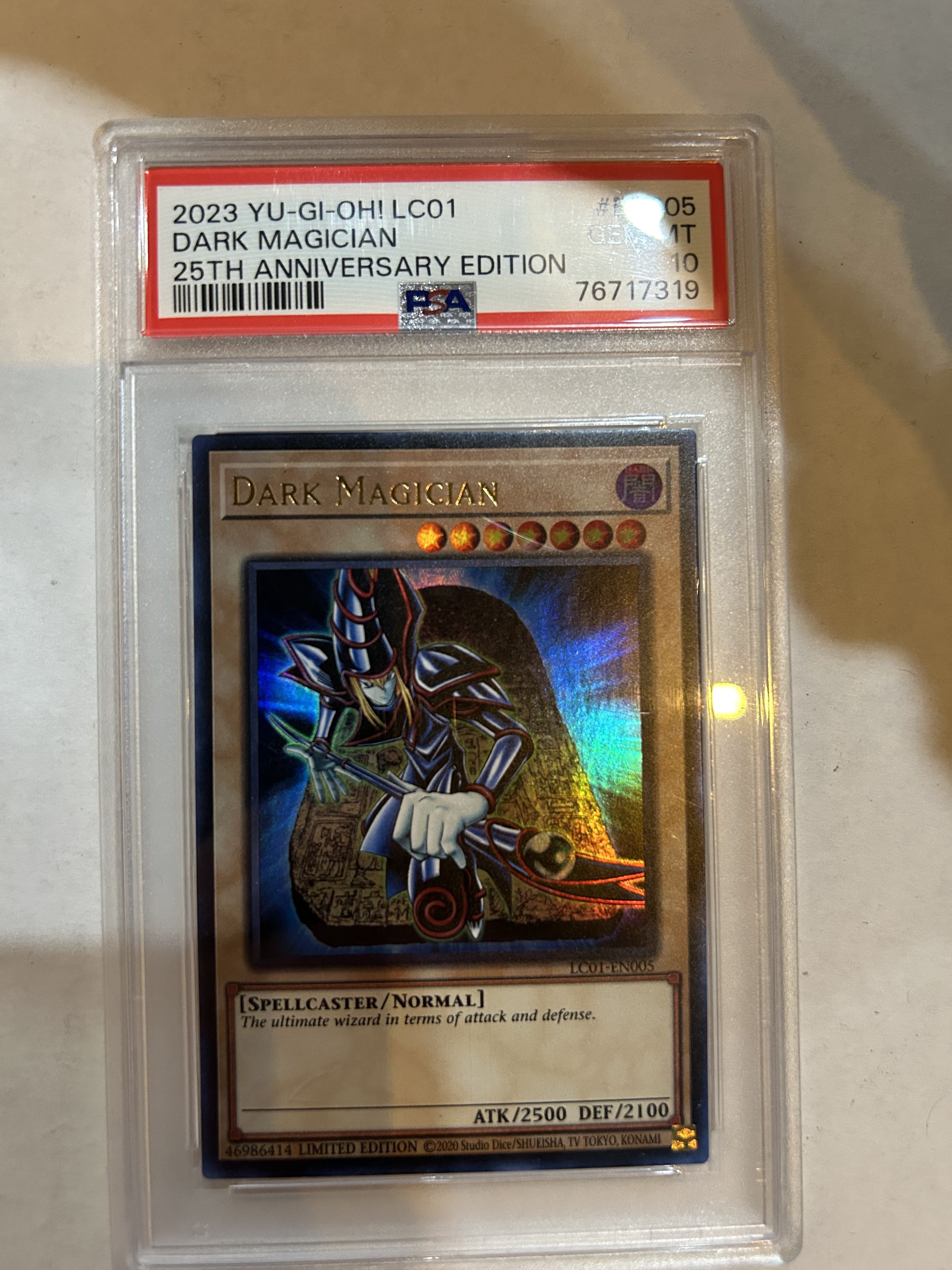 PSA - 10 2023 YU-GI-OH! LC01 Dark Magician 25th Anniversary Edition