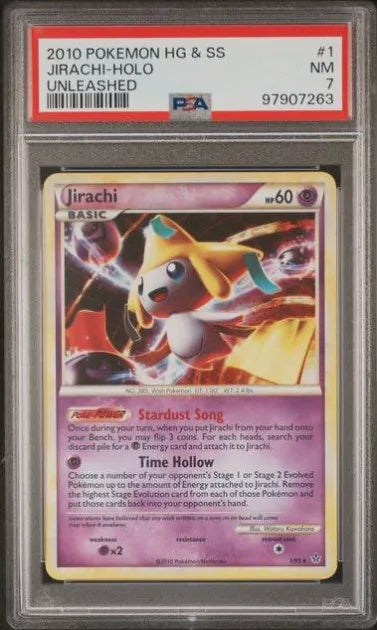 PSA 7 2010 Pokemon HG & SS Jirachi -Holo Unleashed [97907263]