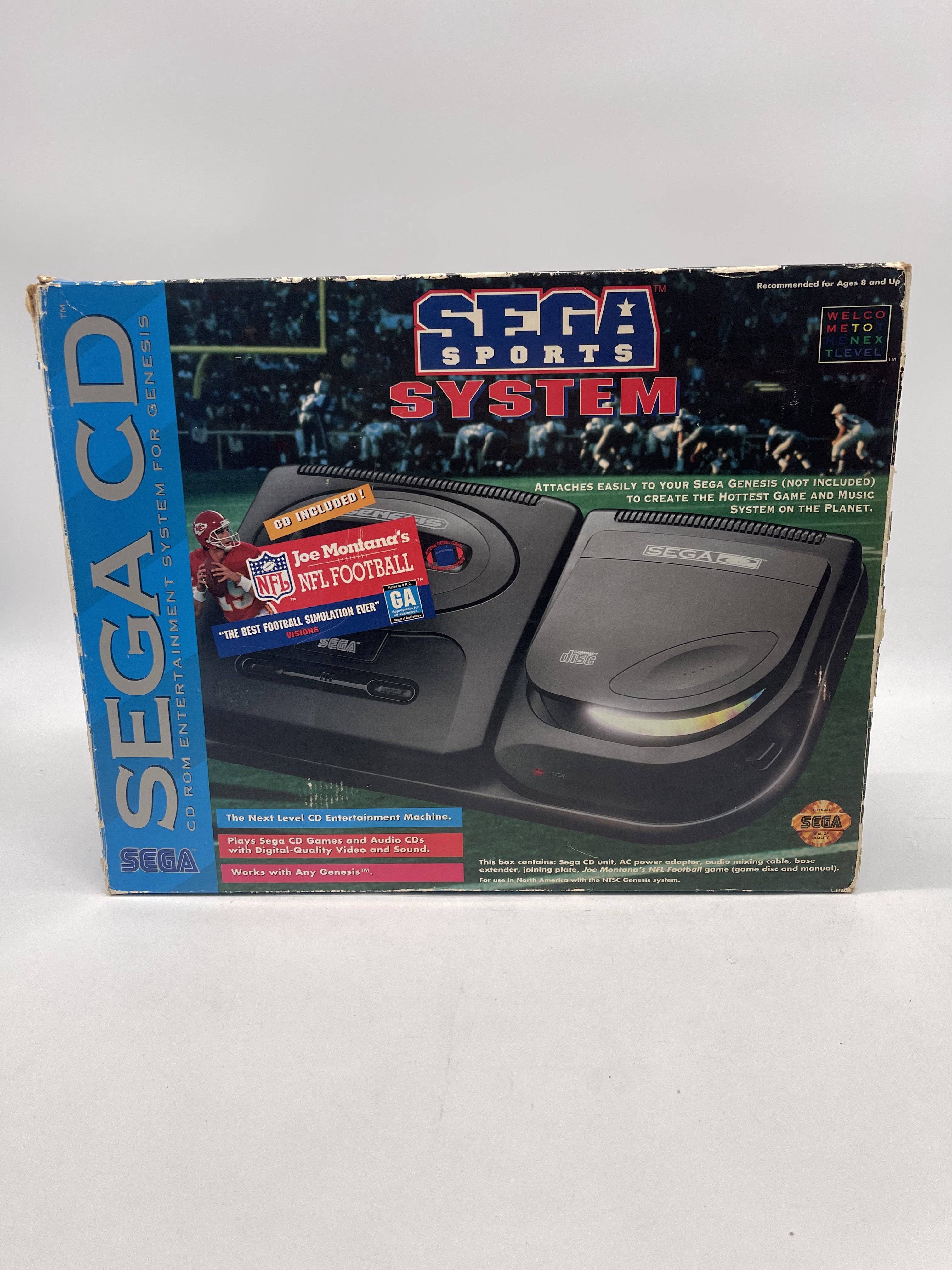 Sega CD Model 2 Sports System w/ Joe Montana