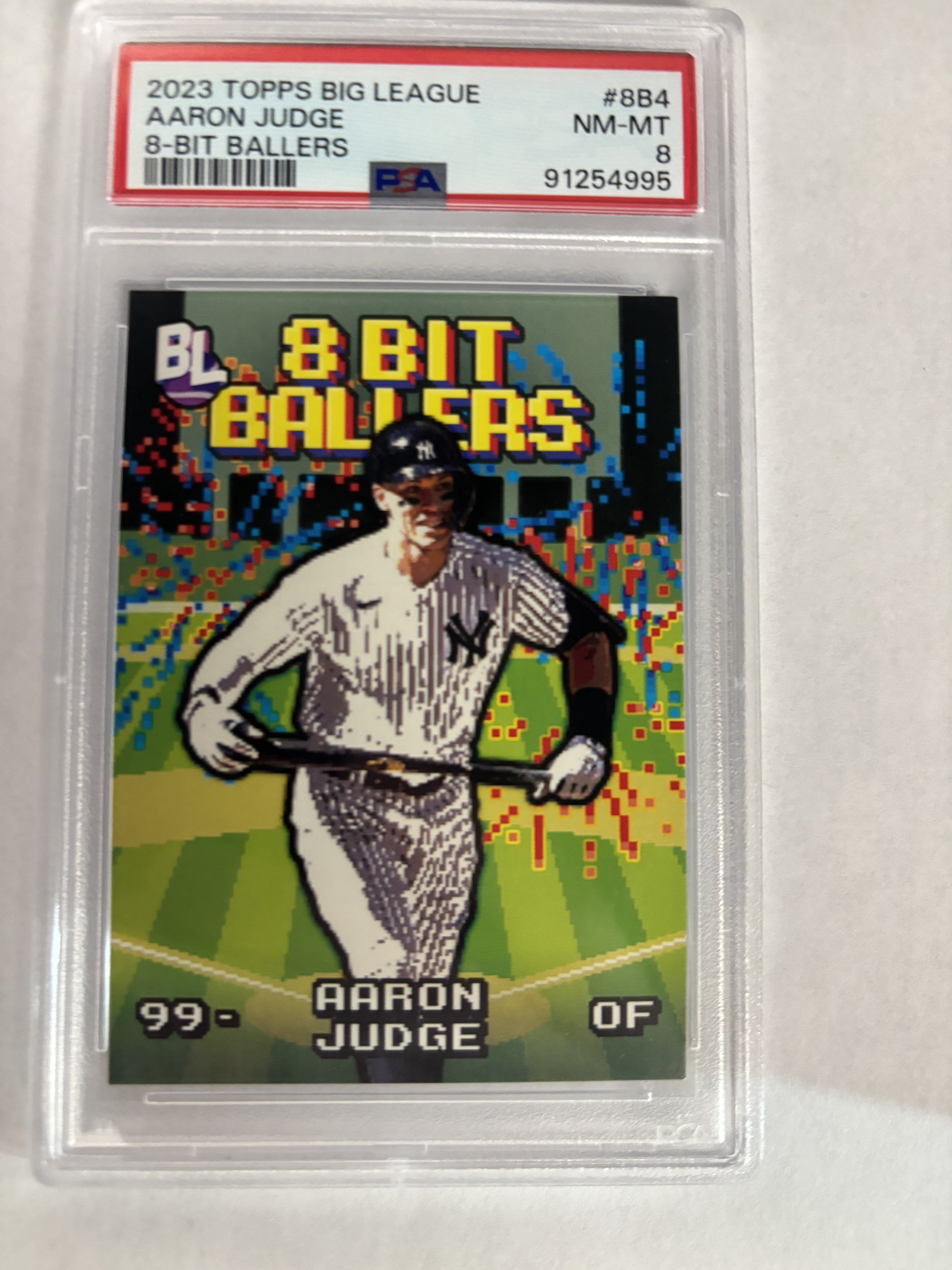 PSA 8 - 2023 Topps Big League Aaron Judge 8-Bit Ballers (91254995)