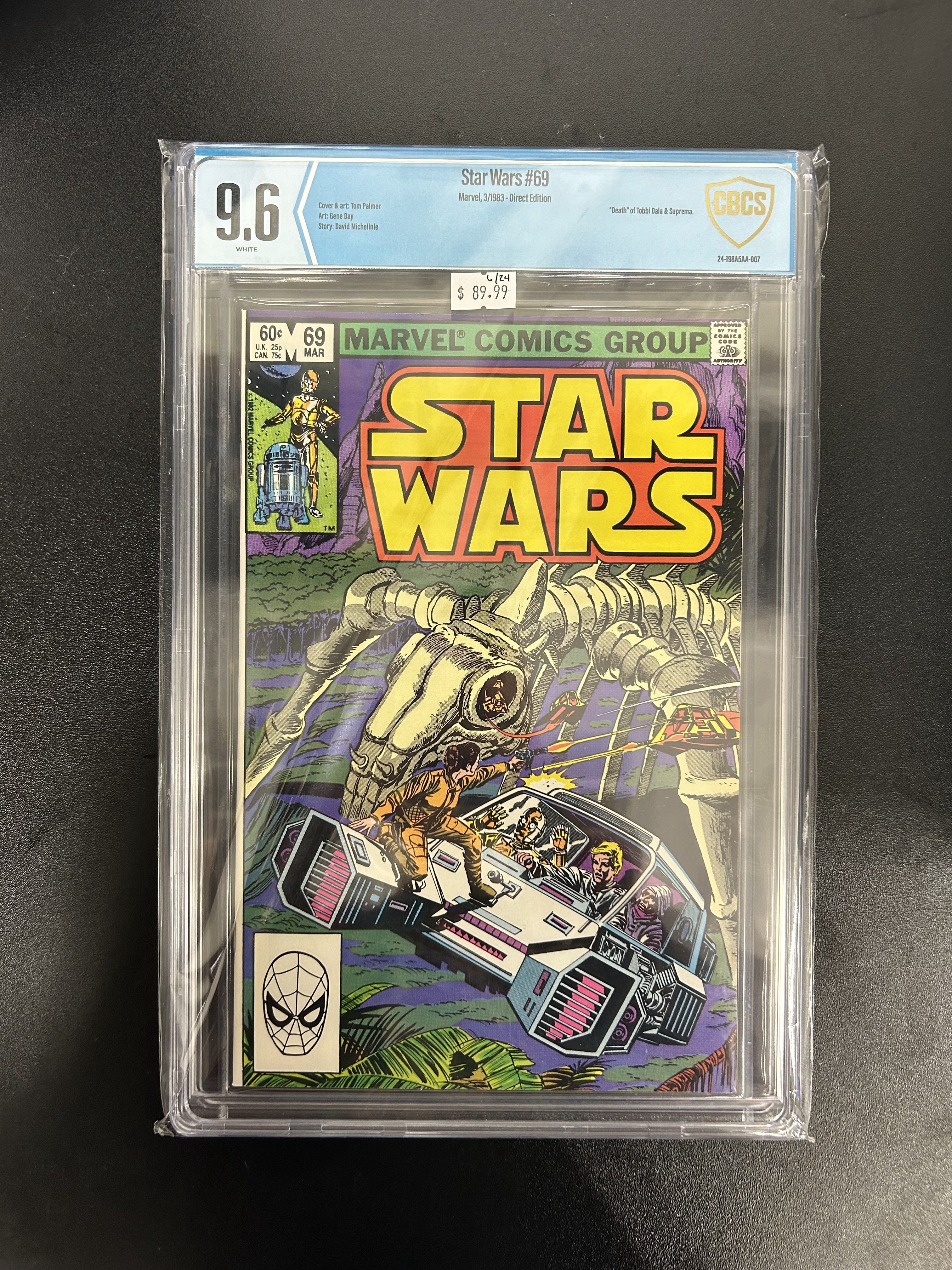 CBCS - 9.6 Star Wars #69, Marvel, 3/1983 - Direct Edition