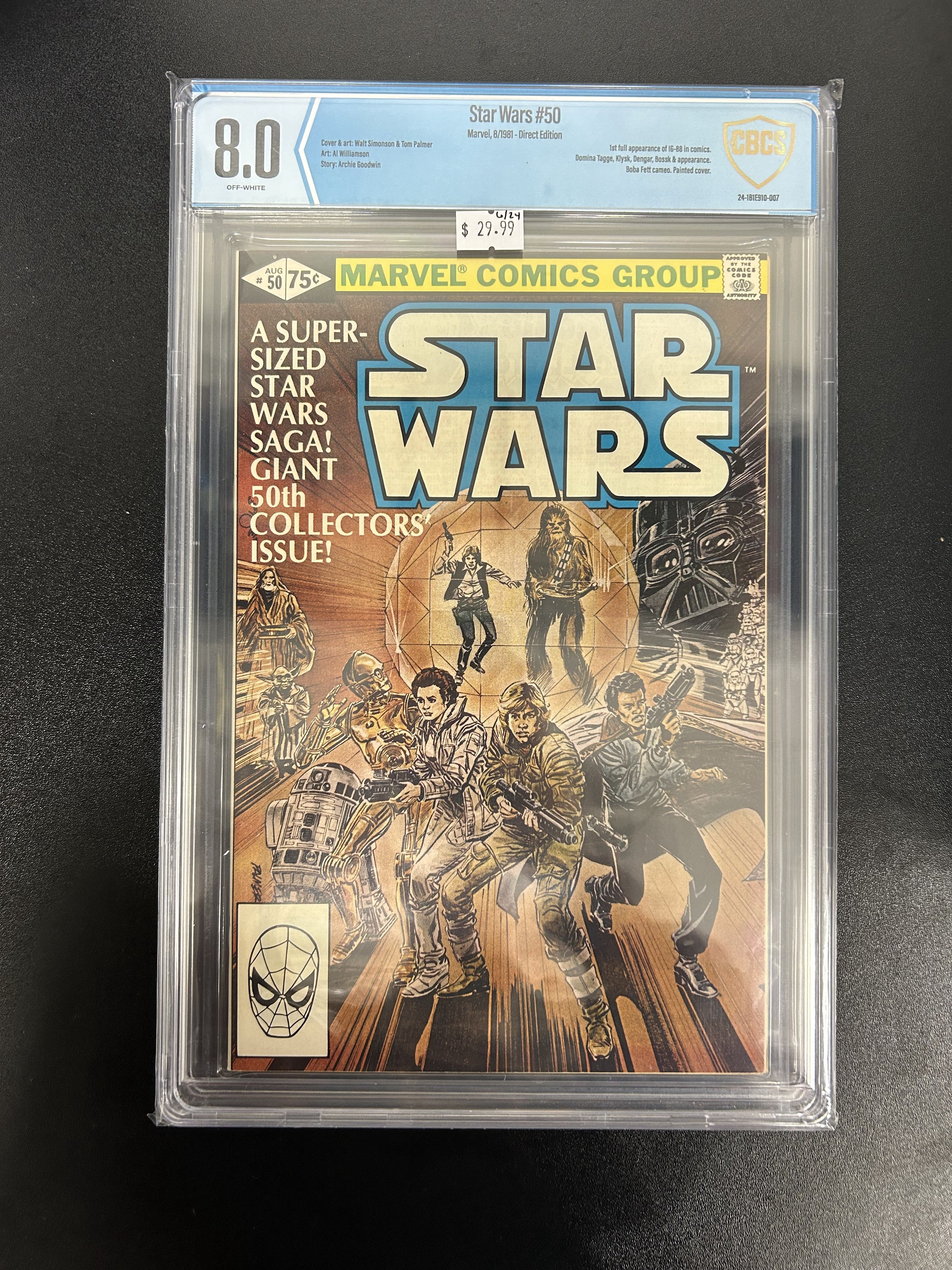 CBCS - 8.0 Star Wars #50, Marvel, 8/1981 - Direct Edition