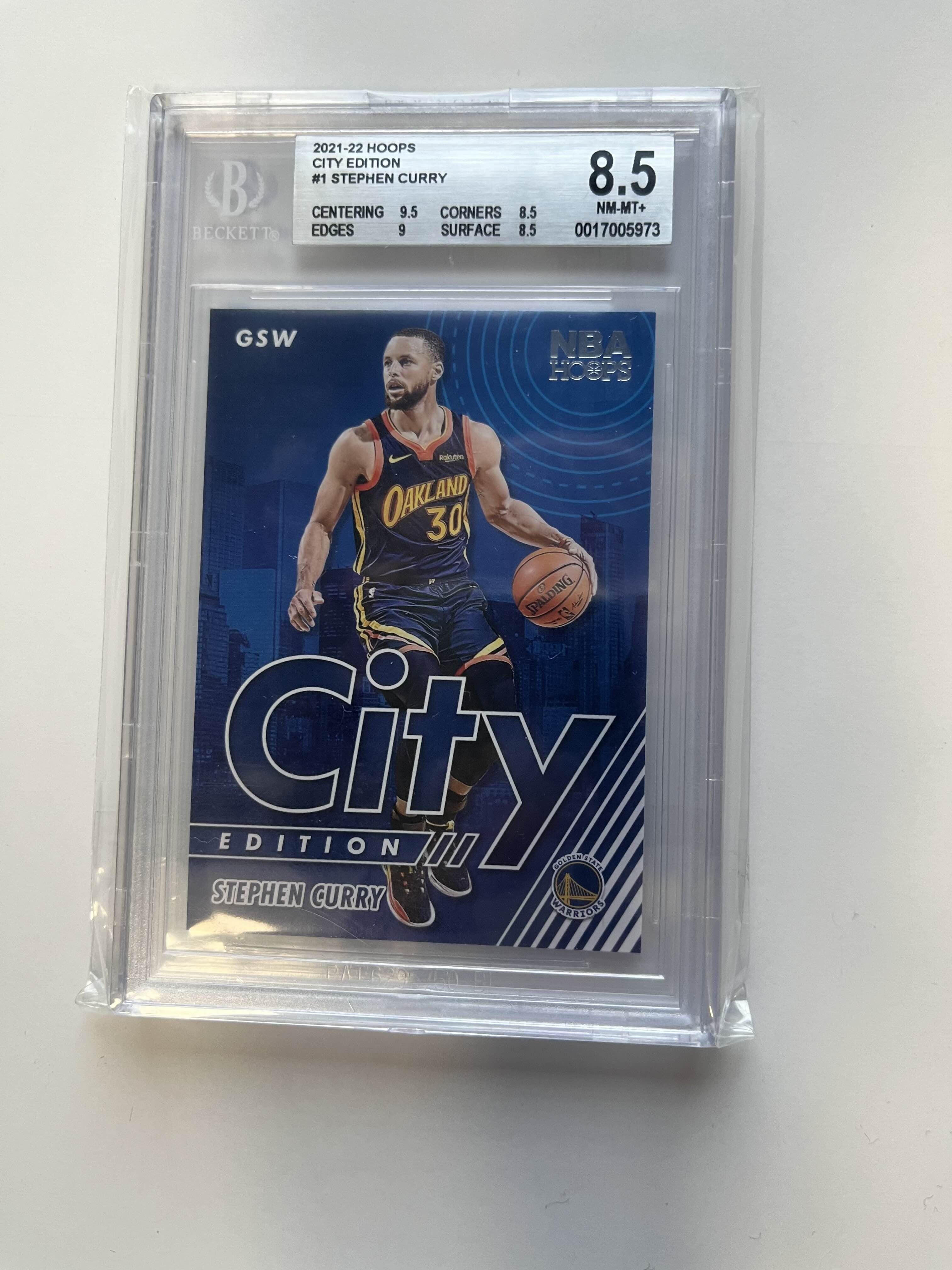 BGS 8.5 2021-22 Hoops City Edition #1 Stephen Curry