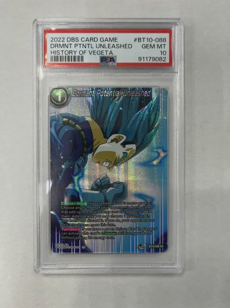 PSA 10 - 2022 DBS Card Game - DRMNT PTNTL Unleashed - History of Vegeta (#91179082)