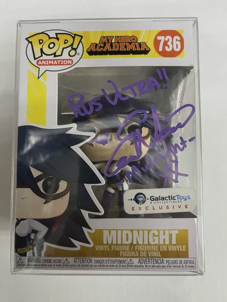 Duplicate “#736 Midnight (Galactic Toys Exclusive) AUTOGRAHPED - My Hero Academia Funko Pop”