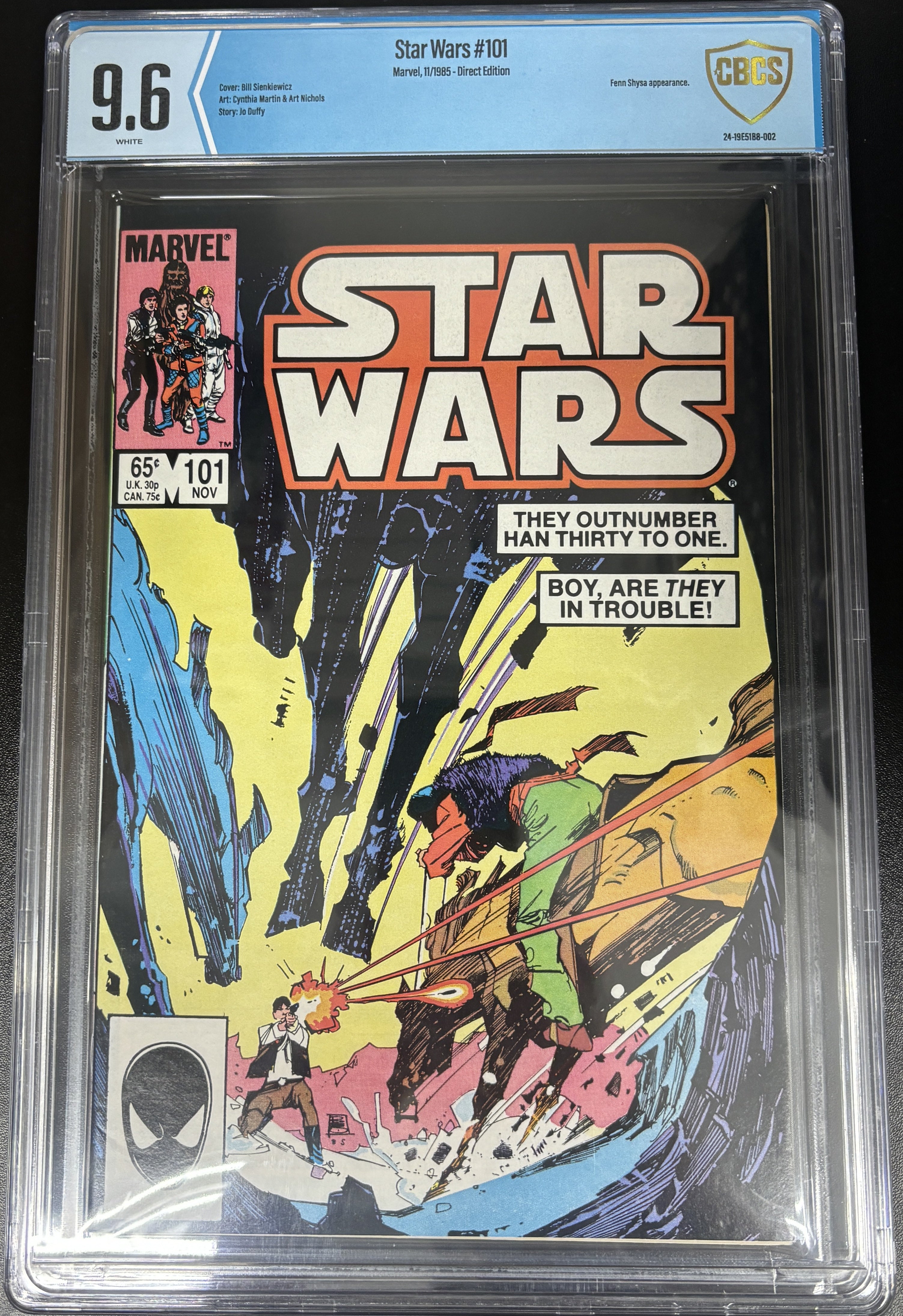 CBCS 9.6 - Star Wars #101 Marvel,11/1985 - Direct Edition