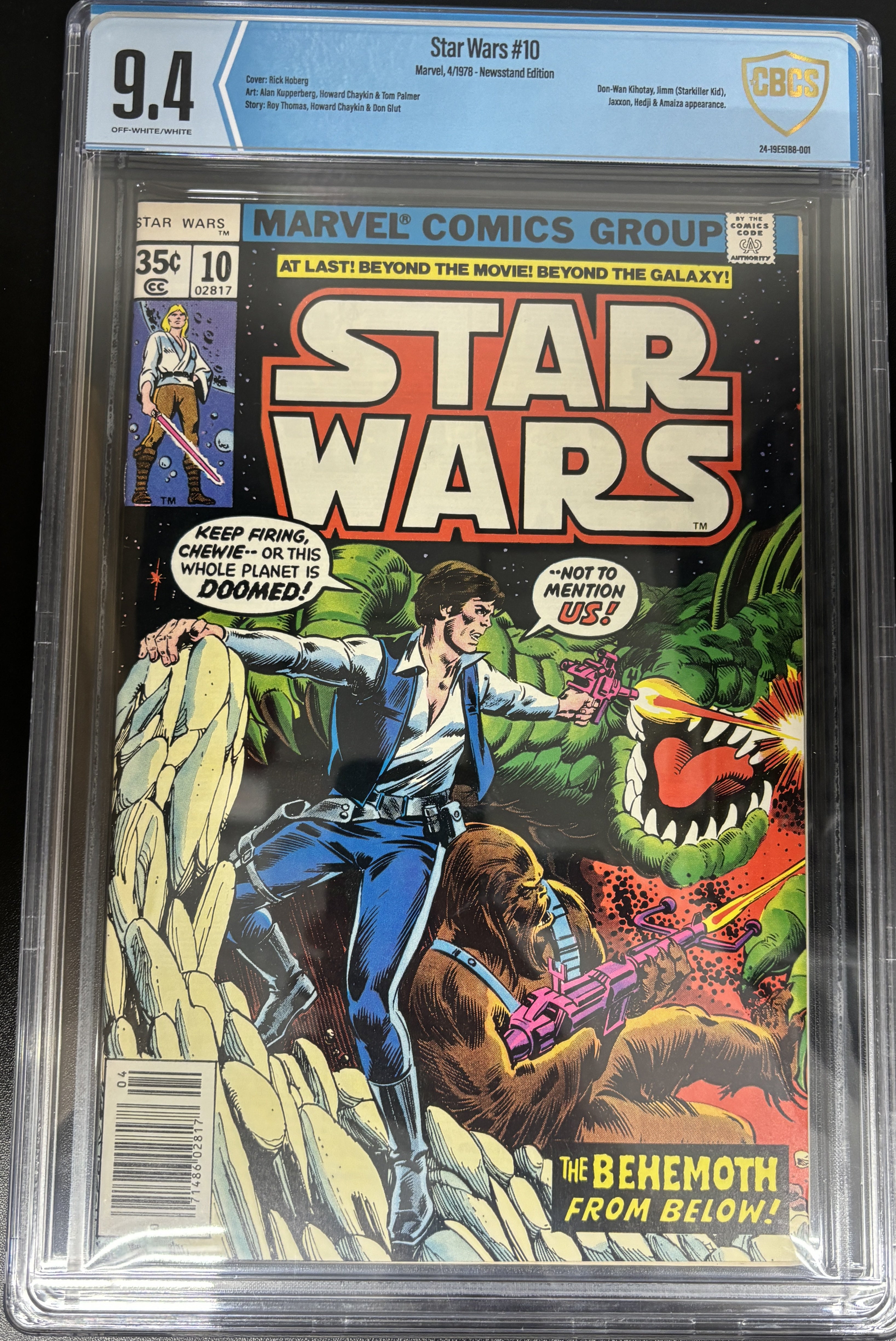 CBCS 9.4 - Star Wars #10 Marvel, 4/1978 - Newsstand Edition