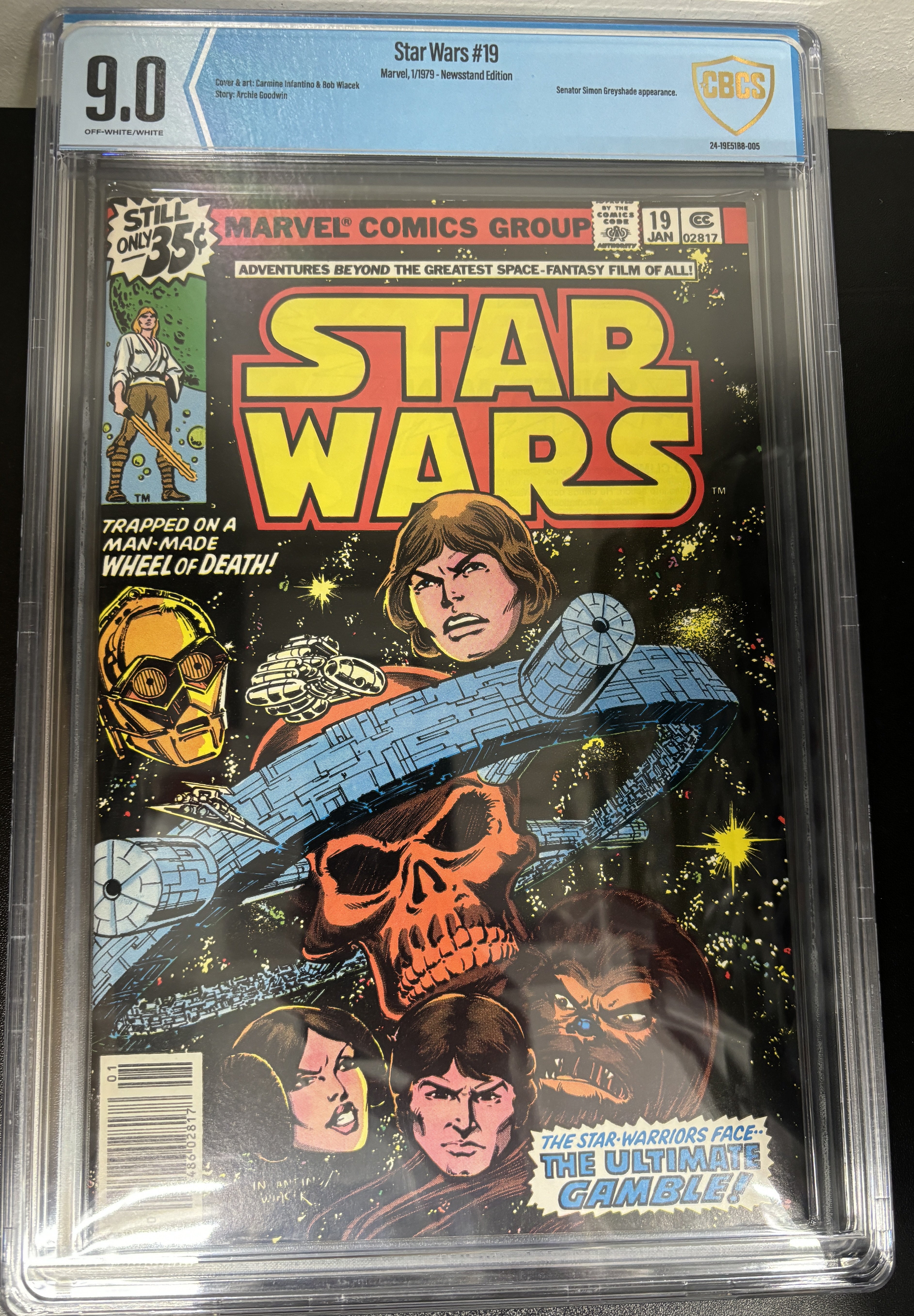 CBCS 9.0 - Star Wars #19 Marvel, 1/1979 - Newsstand Edition