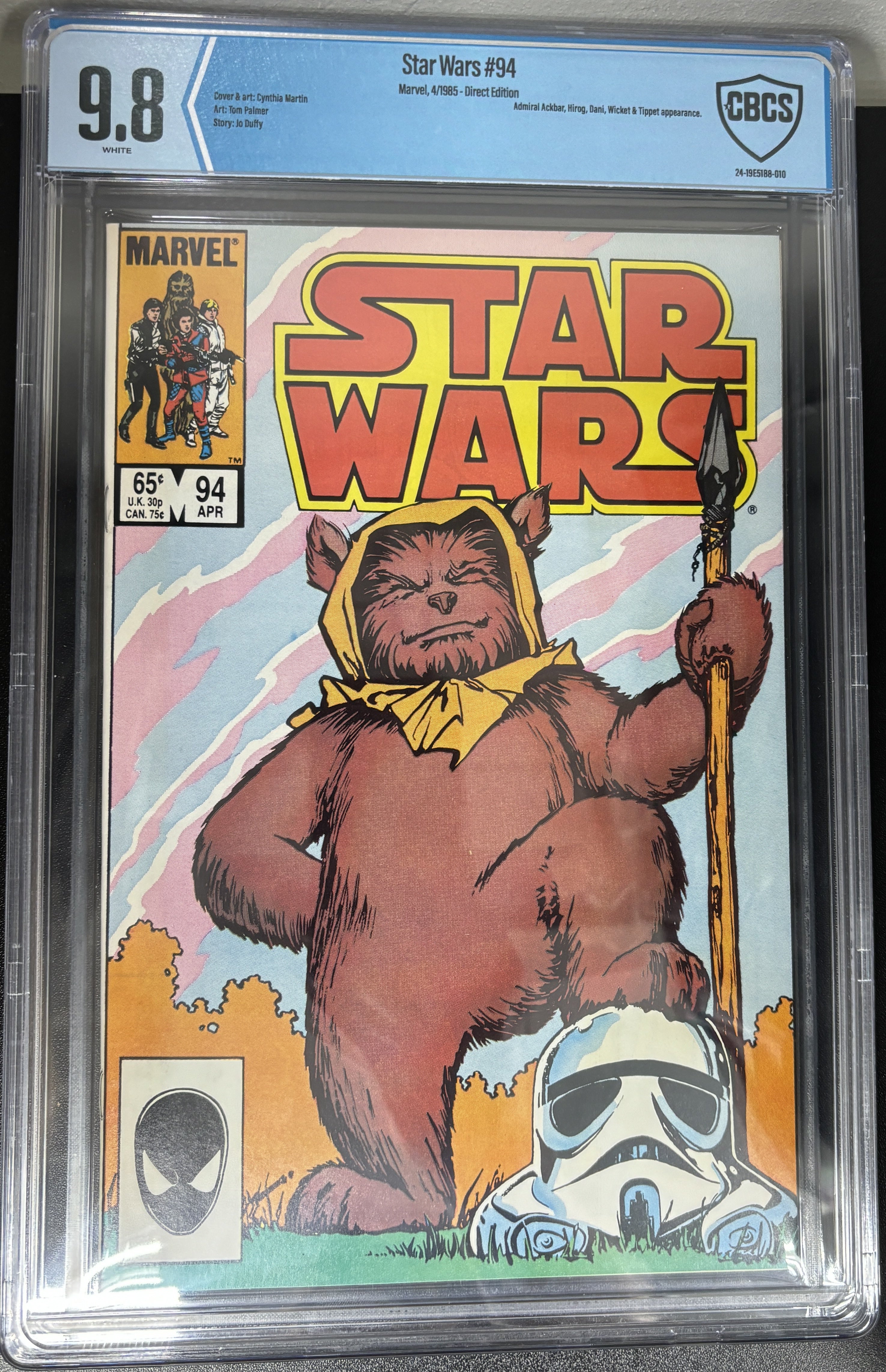 CBCS 9.8 - Star Wars #94 Marvel, 4/1985 - Direct Edition [24-19E51B8-010]