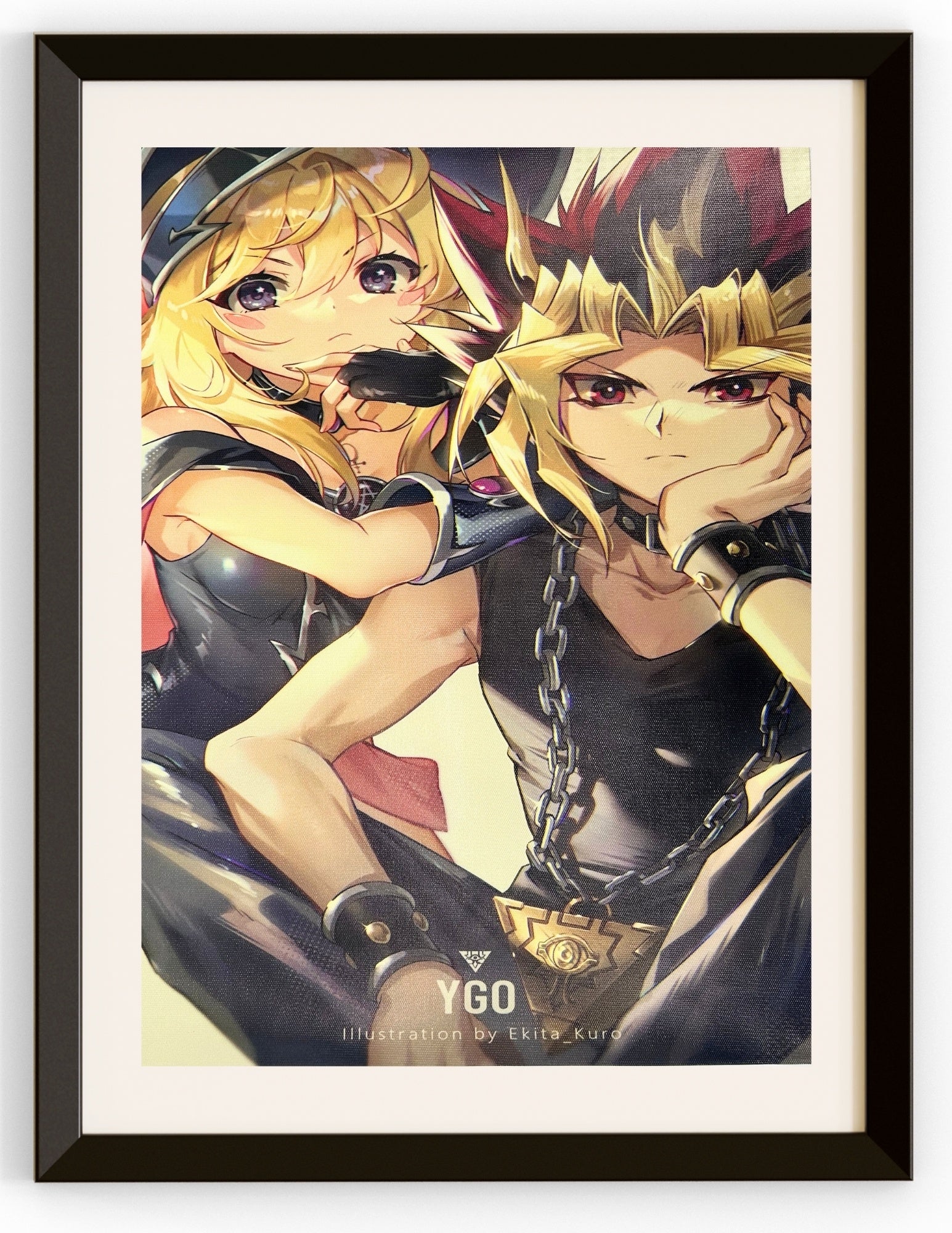 Yugi & Dark Magician Girl Canvas Print