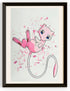 Mew with Paint Splatters Canvas Print