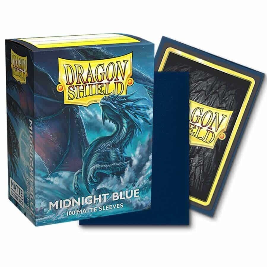 Dragon Shield - Matte Midnight Blue - Standard Sized Card Sleeves [100 Count]