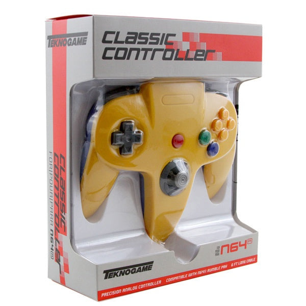 3rd Party - N64  Controller | Yellow/Blue