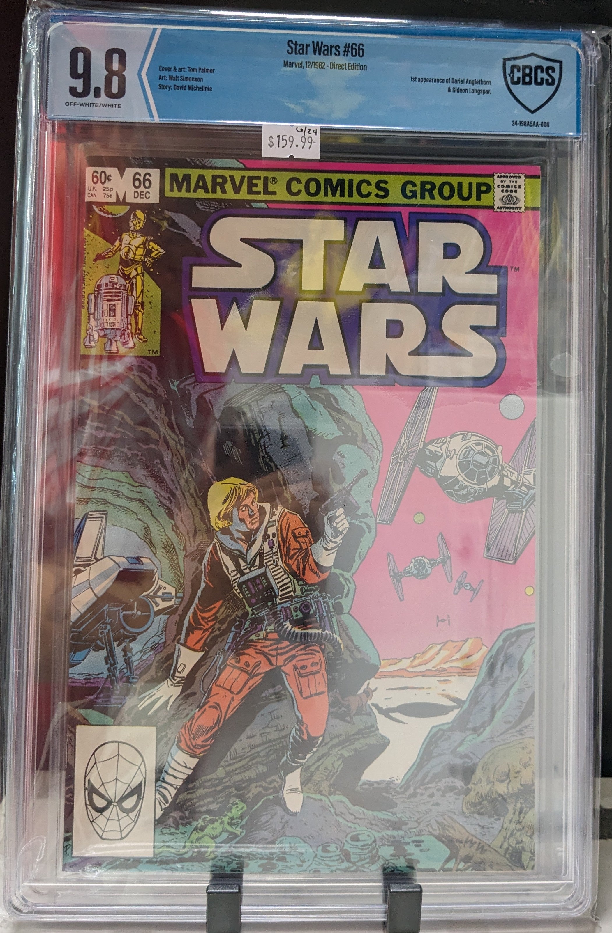 CBCS 9.8 - Star Wars #66 Marvel, 12/1982