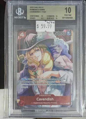 BGS 10 - 2022 One Piece Romance Cavendish C PAR [0016894560]