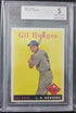 BGS 5 1958 Topps #162 Gil Hodges (0005177194)