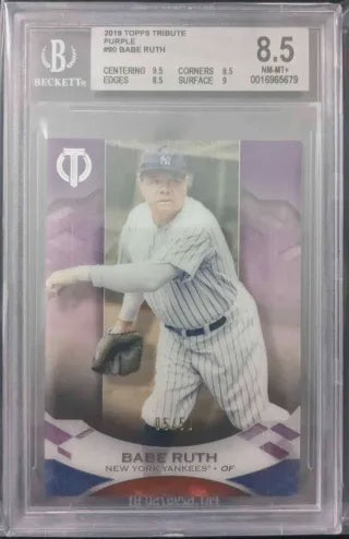 BGS 8.5 2019 Topps Tribute Purple #90 Babe Ruth (0016965679)