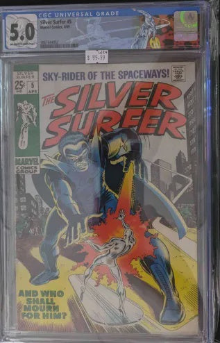 CGC 5.0 - Silver Surfer #5 Marvel Comics 4/69