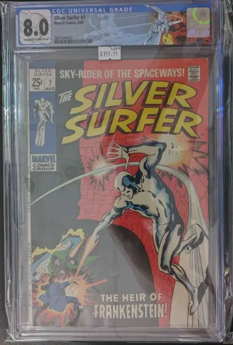 CGC 8.0 - Silver Surfer #7 Marvel Comics 8/69