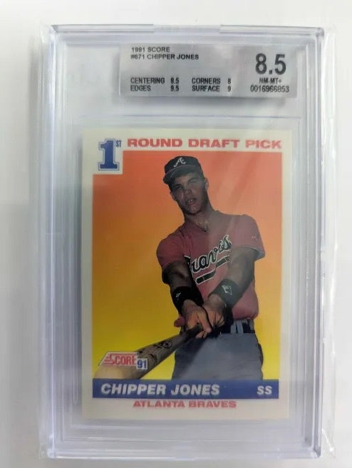 BGS 8.5 - 1991 Score, #671 Chipper Jones [0016966853]