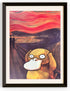 Psyduck As Scream Canvas Prints