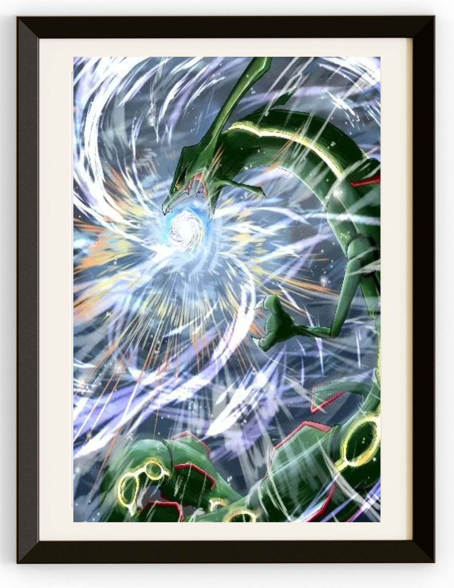 Rayquaza With Hyperbeam Canvas Prints