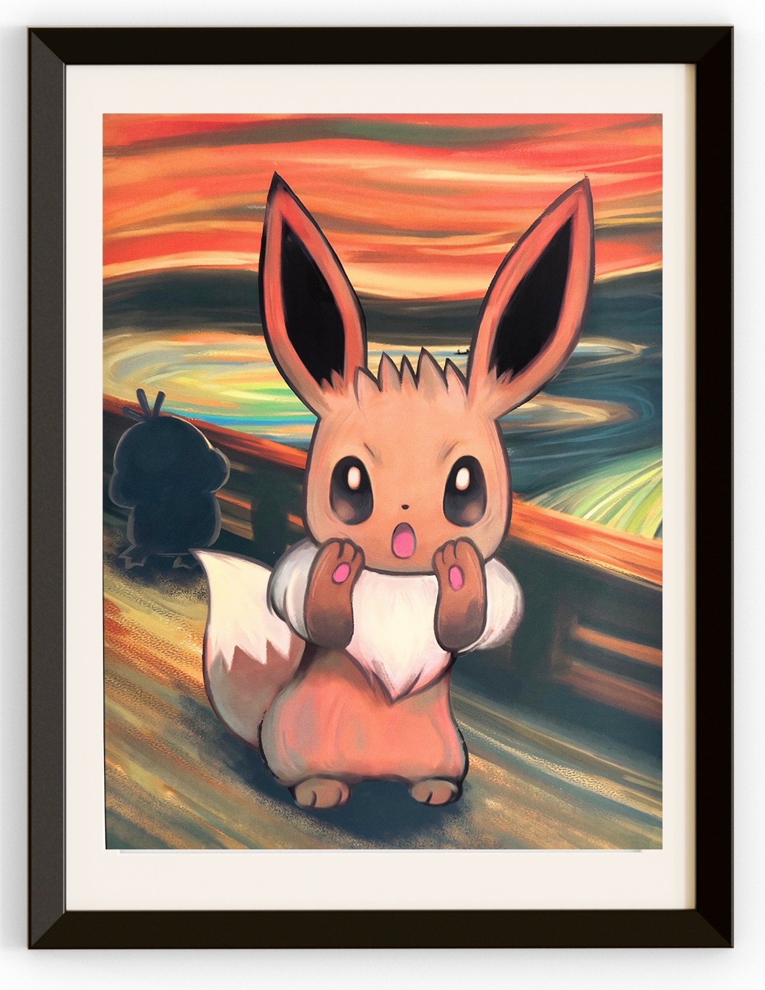 Eevee as Scream Canvas Print