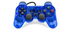 3rd Party Transparent Blue Playstation 2 Controller