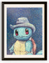 Squirtle With A Grey Felt Hat Canvas Prints