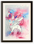 Sylveon with Brush Strokes Canvas Print