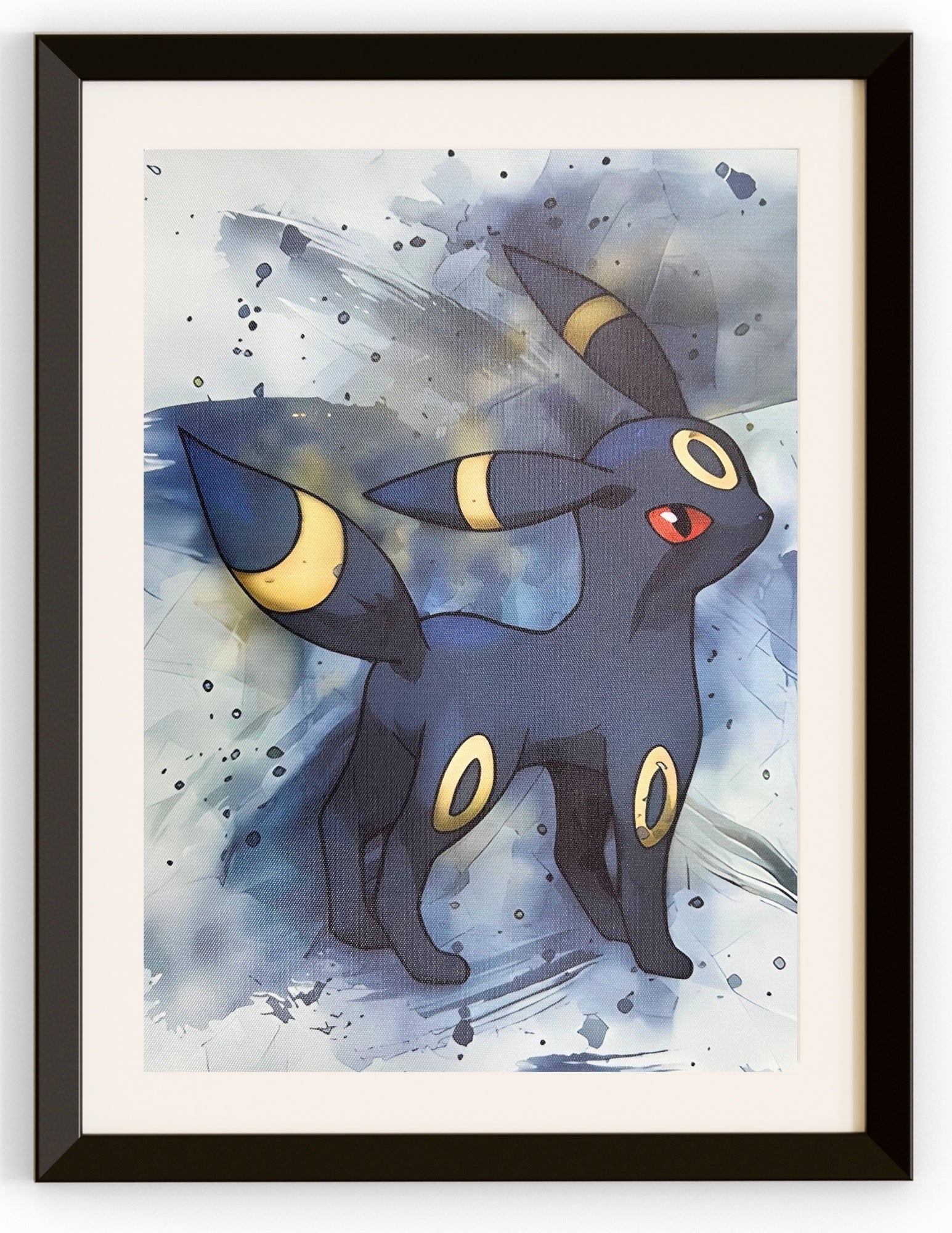 Umbreon with Brush Strokes Canvas Print