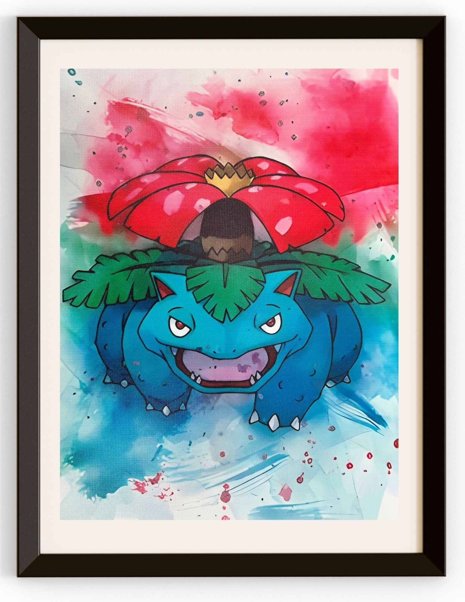 Venusaur Brush Strokes Cnavas Prints