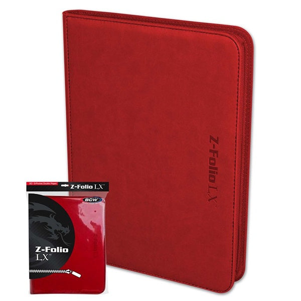 Binder - BCW 9-Pocket Zippered LX - Red