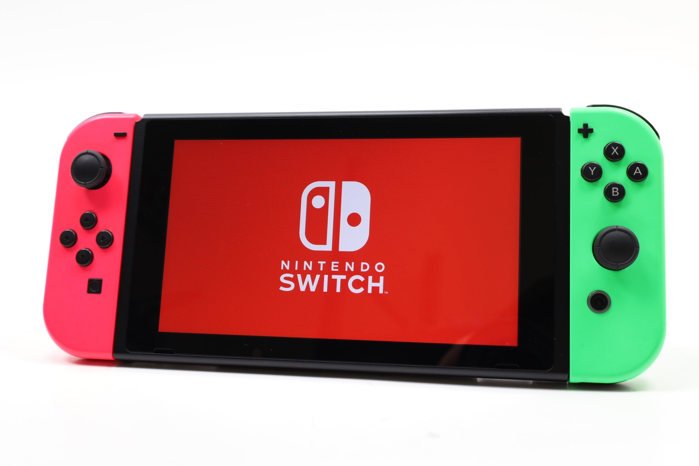 Nintendo Switch Console - Green/Pink Joycons