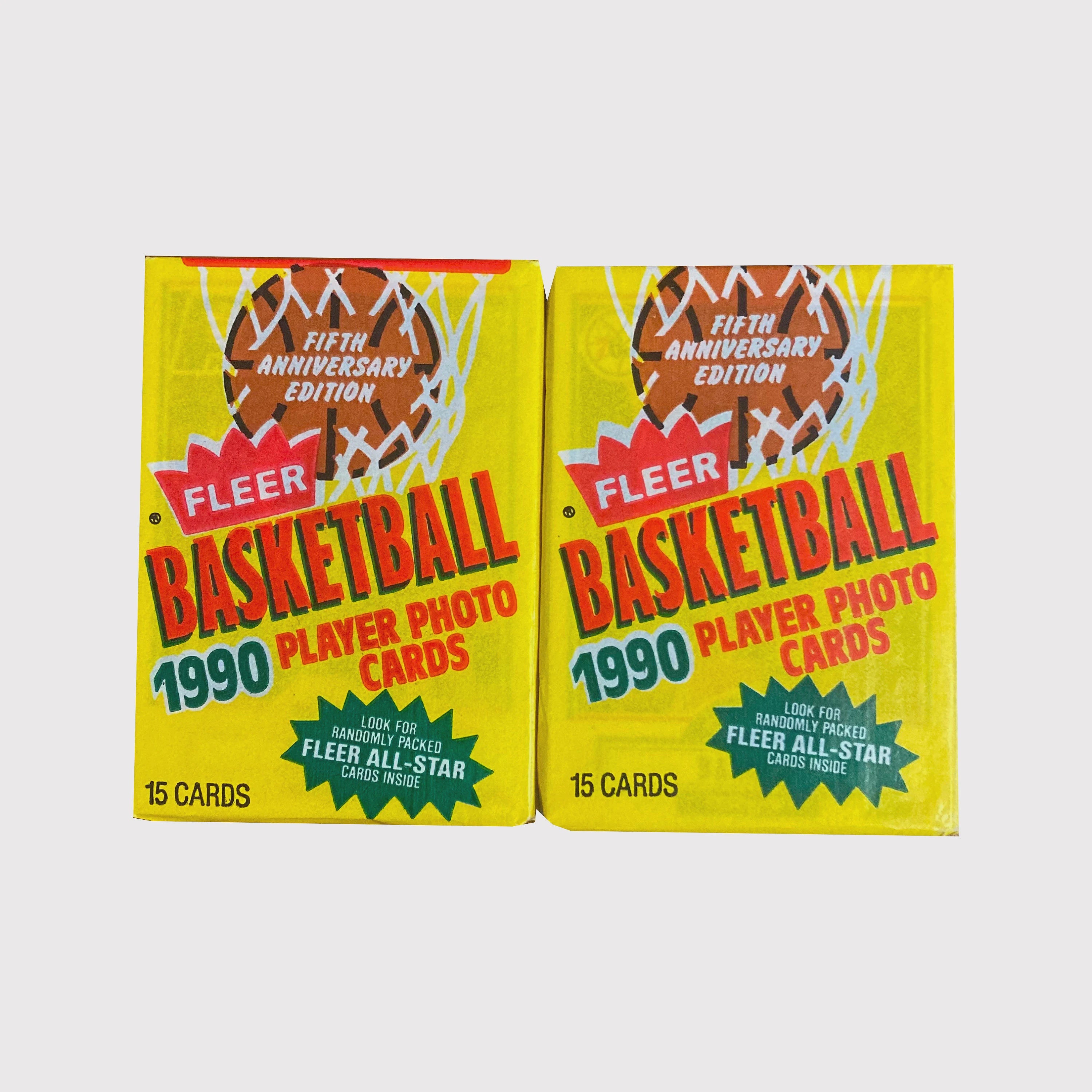 Fleer 1990 Basketball Player Photo Cards