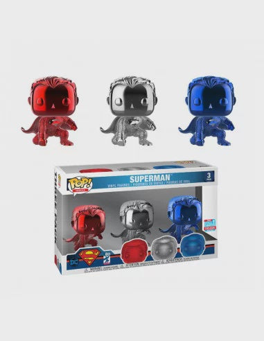 3 Pack Superman - Superman Chrome 3 Pack - Funko!