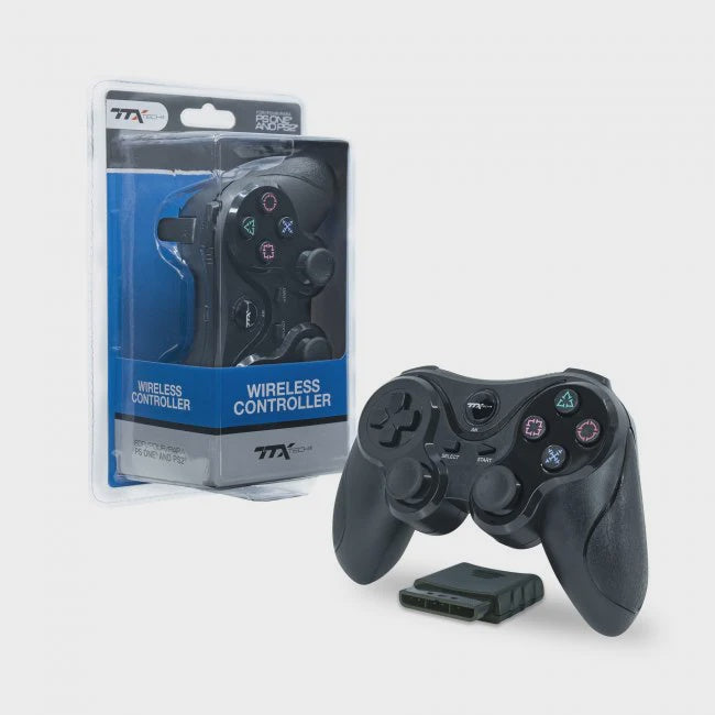 TTX Playstation 2 Black Wireless Controller