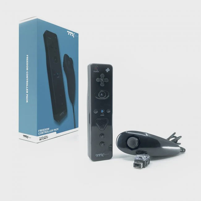 3rd Party Wii Remote And Nunchuck Combo Black