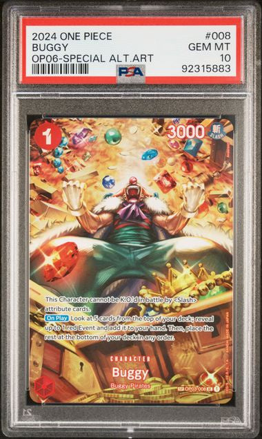 PSA - #008 10 2024 One Piece Buggy OP06 - Special Alt. Art (92315883)