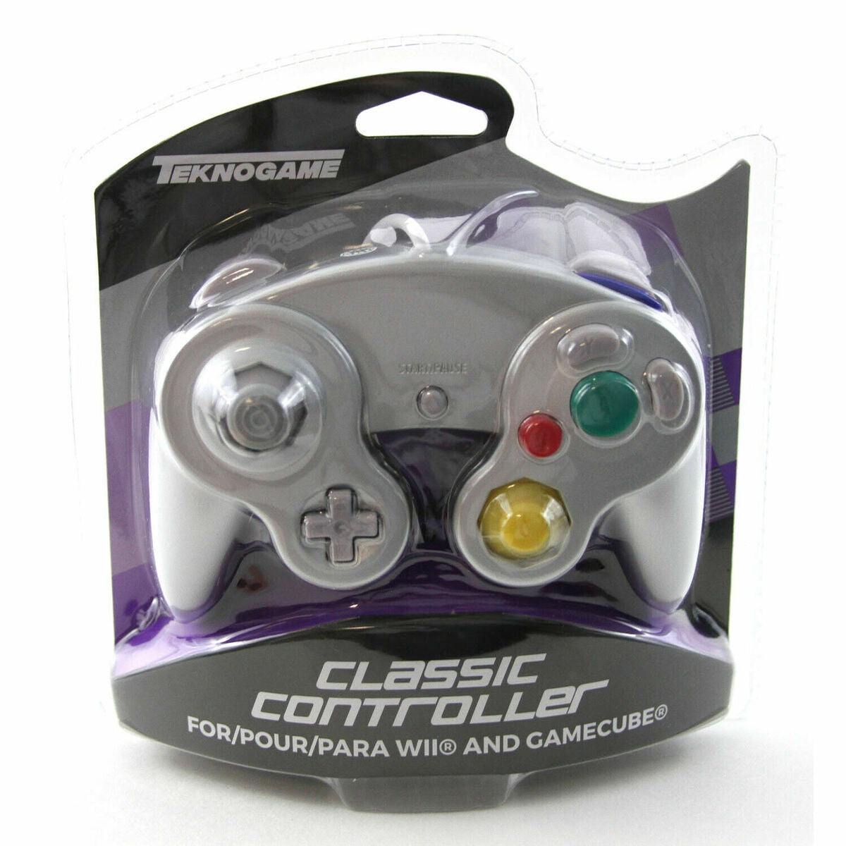 Gamecube Wired Controller Silver - Teknogame [Third Party]