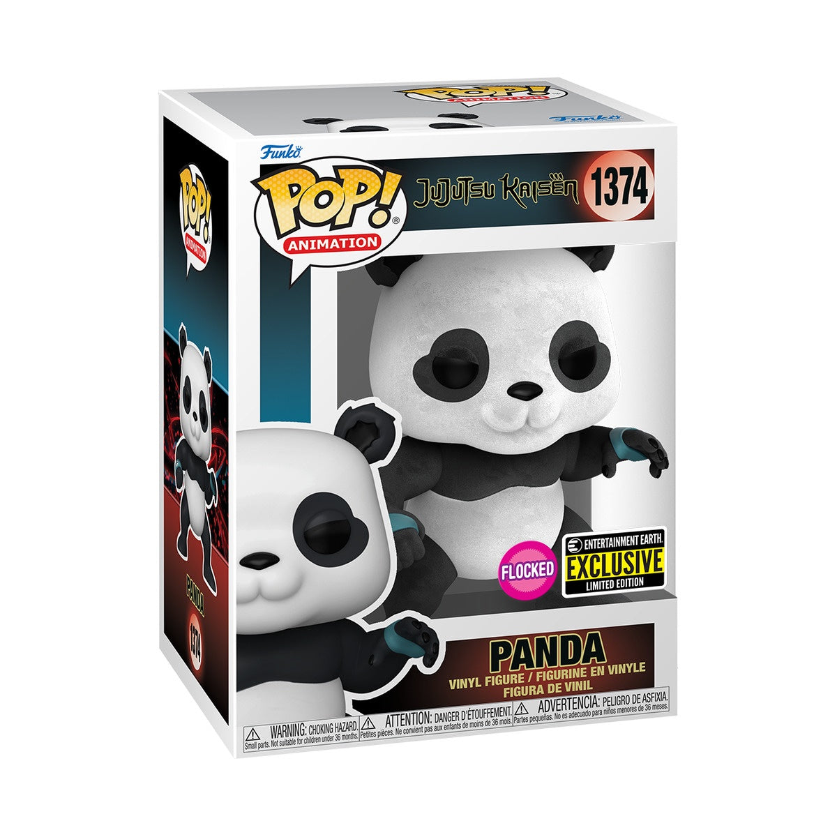 #1374 Jujutsu Kaisen - Panda (Entertainment Earth) [FLOCKED] - Funko Pop!