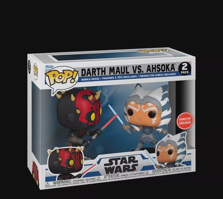 Darth Maul vs. Ahsoka 2 Pack Funko Pop - Funko!